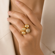 CZ Geometric Ring