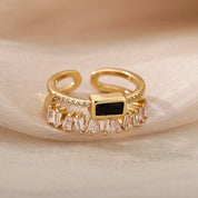 CZ Organic Green Ring - VEYAROSE