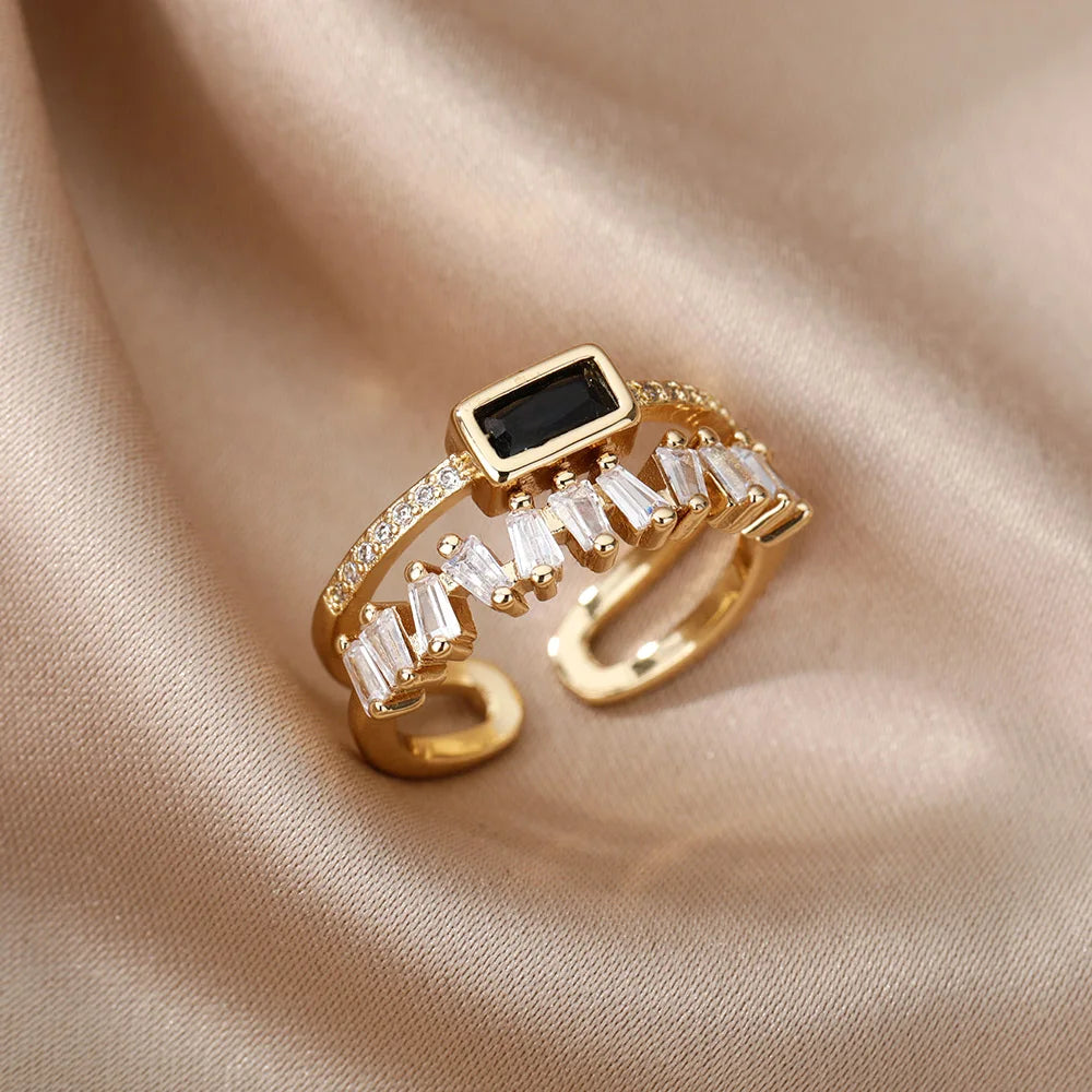 CZ Organic Green Ring - VEYAROSE