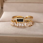 CZ Organic Green Ring - VEYAROSE