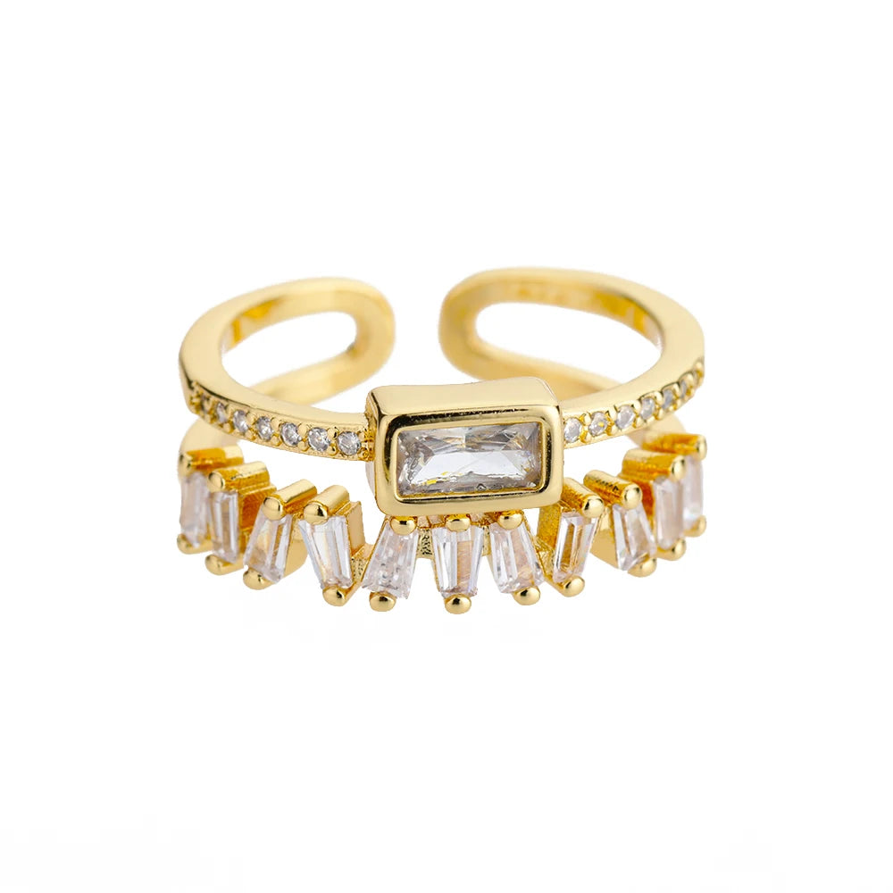 CZ Organic Green Ring - VEYAROSE