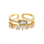 CZ Organic Green Ring - VEYAROSE
