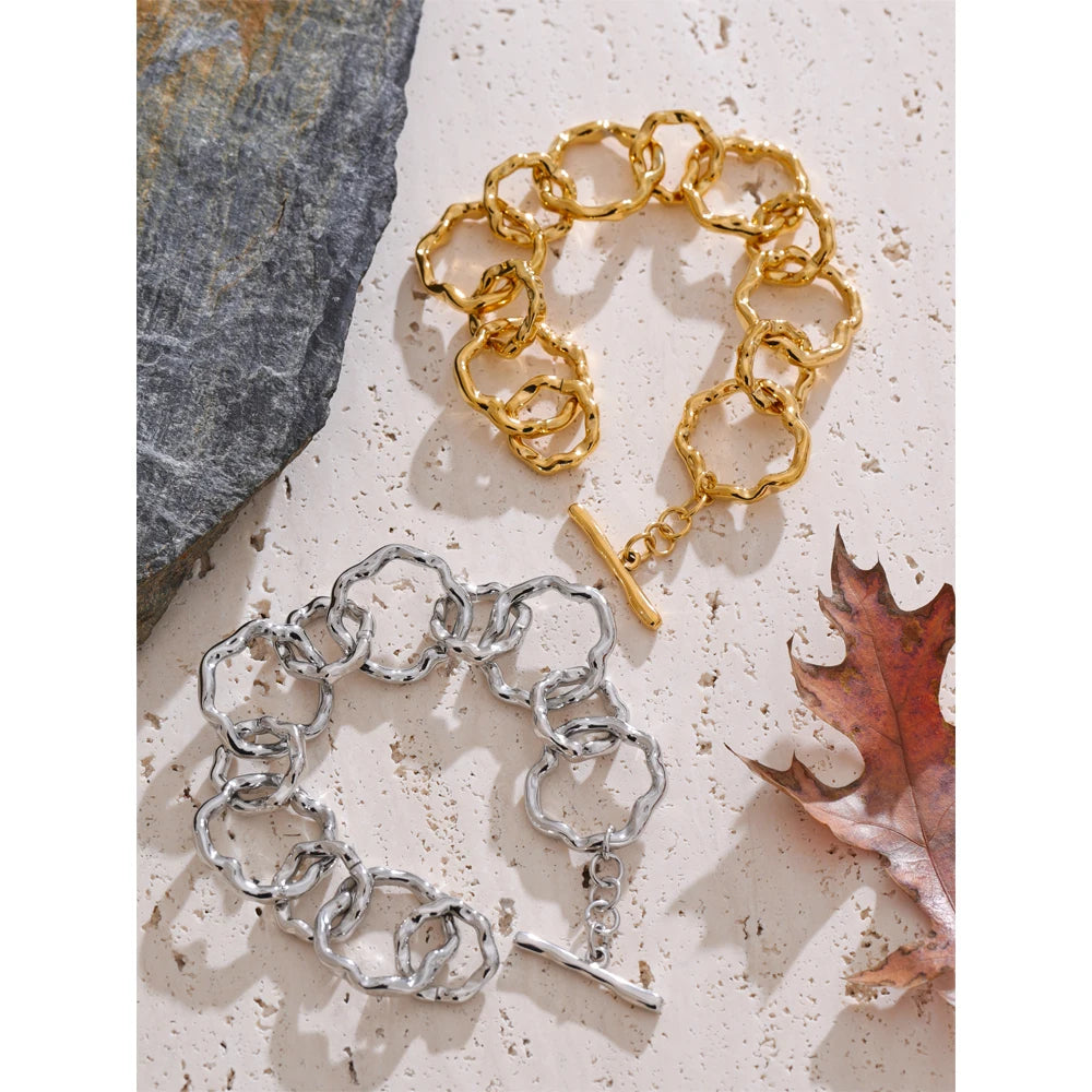 Handmade Chain Bangle Bracelet - VEYAROSE