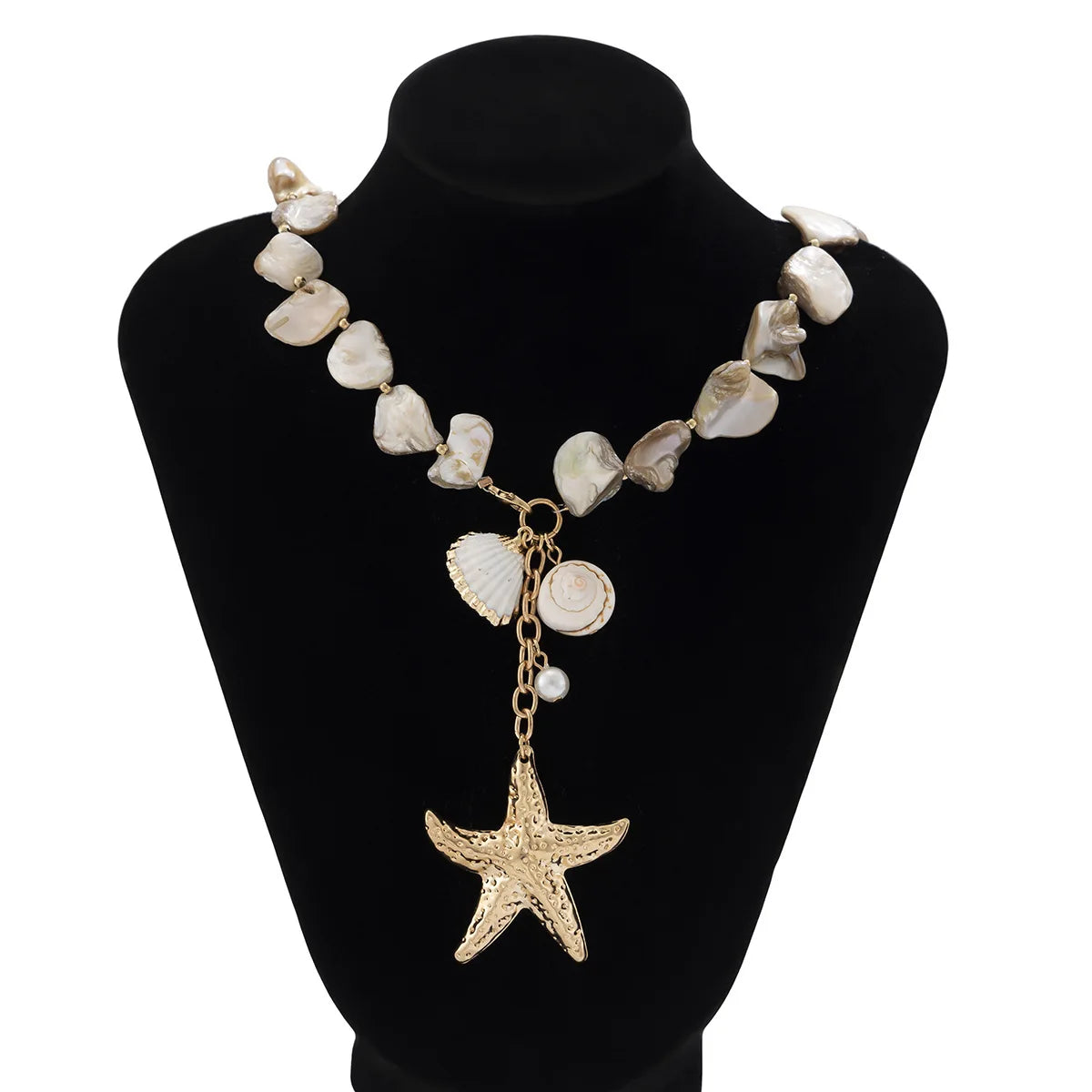 Shell Starfish Conch Necklace - VEYAROSE