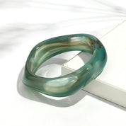 Acrylic Geometric Organic Cuff Bracelet - VEYAROSE
