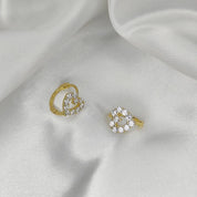 CZ Crystal Hoop Huggie Earrings - VEYAROSE