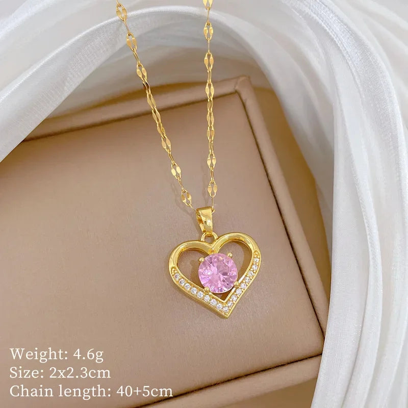 Pearl Heart Necklace - VEYAROSE