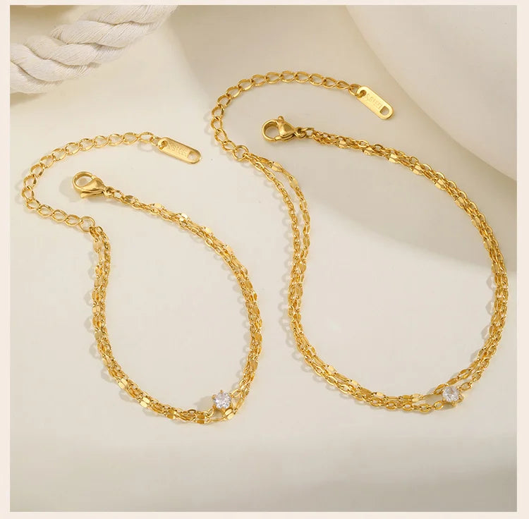 CZ Anklet - VEYAROSE