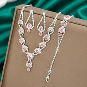 Rhinestone Colorful Jewelry Set - VEYAROSE