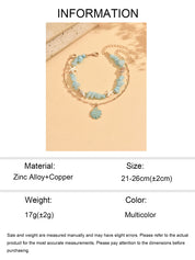 Shell Starfish Organic Anklet - VEYAROSE