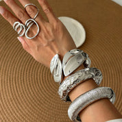 Geometric Chunky Wide Ring - VEYAROSE