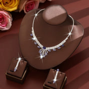 Rhinestone Drop Colorful Jewelry Set - VEYAROSE