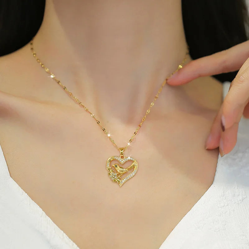 CZ Pearl Shell Choker Necklace - VEYAROSE