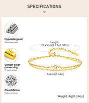 CZ Anklet - VEYAROSE
