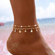 Crystal Tassel Anklet - VEYAROSE