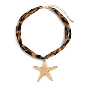 Starfish Conch Heart Necklace - VEYAROSE