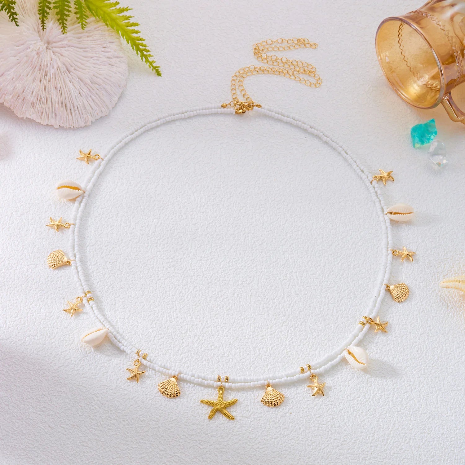 Pearl Shell Starfish Body Chain - VEYAROSE