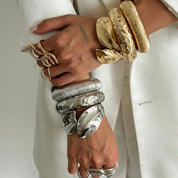 Geometric Chunky Wide Ring - VEYAROSE