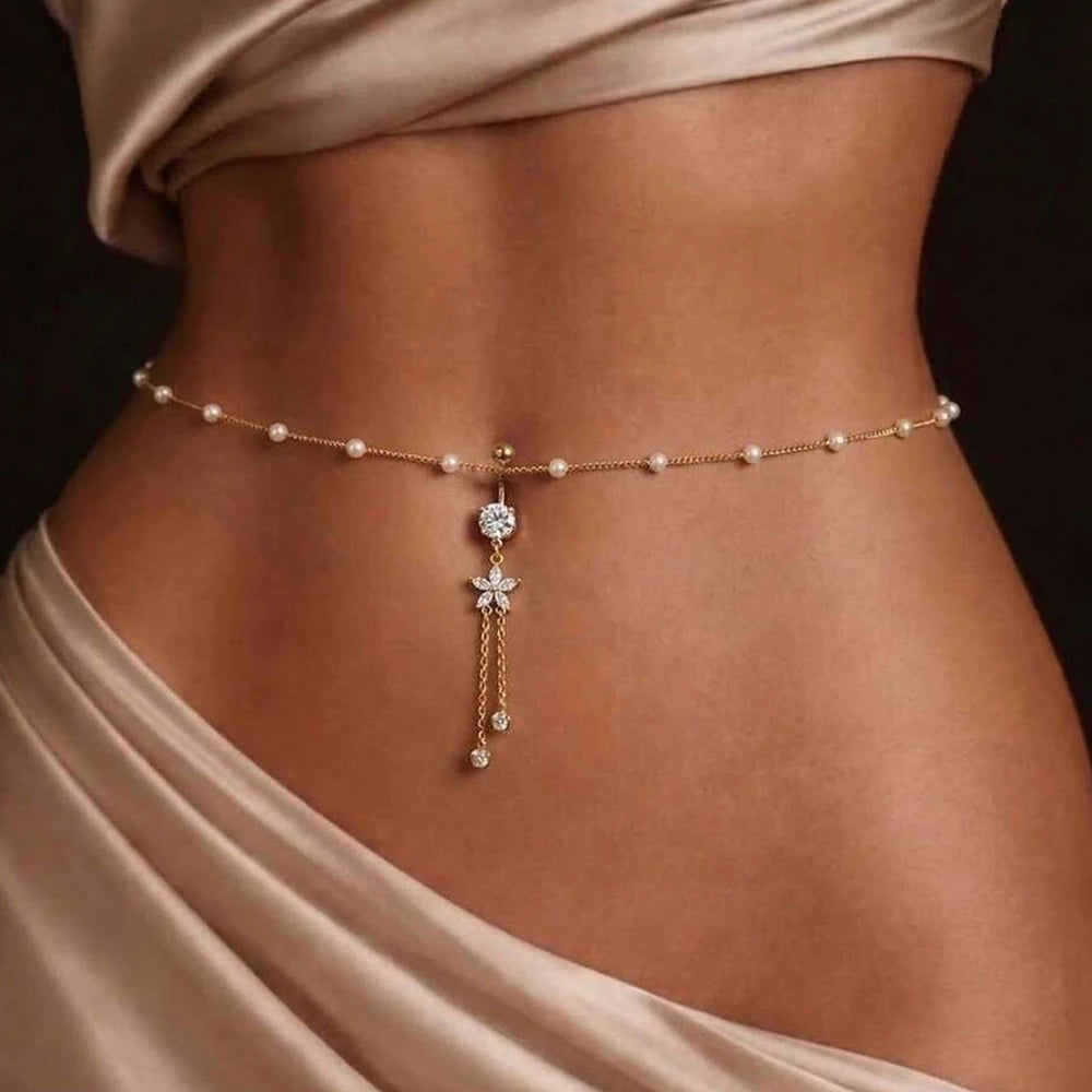Rhinestone Body Chain - VEYAROSE