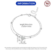 Sterling Silver Anklet - VEYAROSE