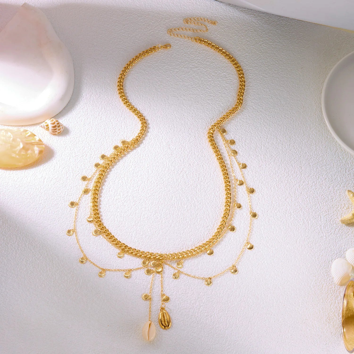 Pearl Shell Starfish Body Chain - VEYAROSE