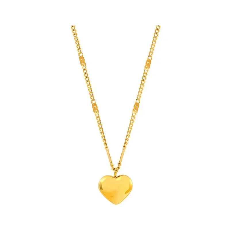 Heart Geometric Necklace - VEYAROSE