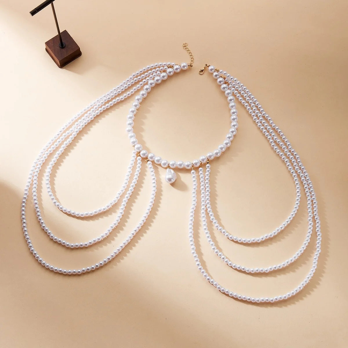 Pearl Baroque Beaded Choker Necklace - VEYAROSE