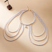 Pearl Baroque Beaded Choker Necklace - VEYAROSE