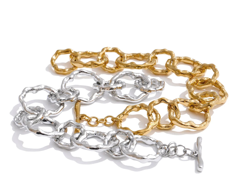 Handmade Chain Bangle Bracelet - VEYAROSE