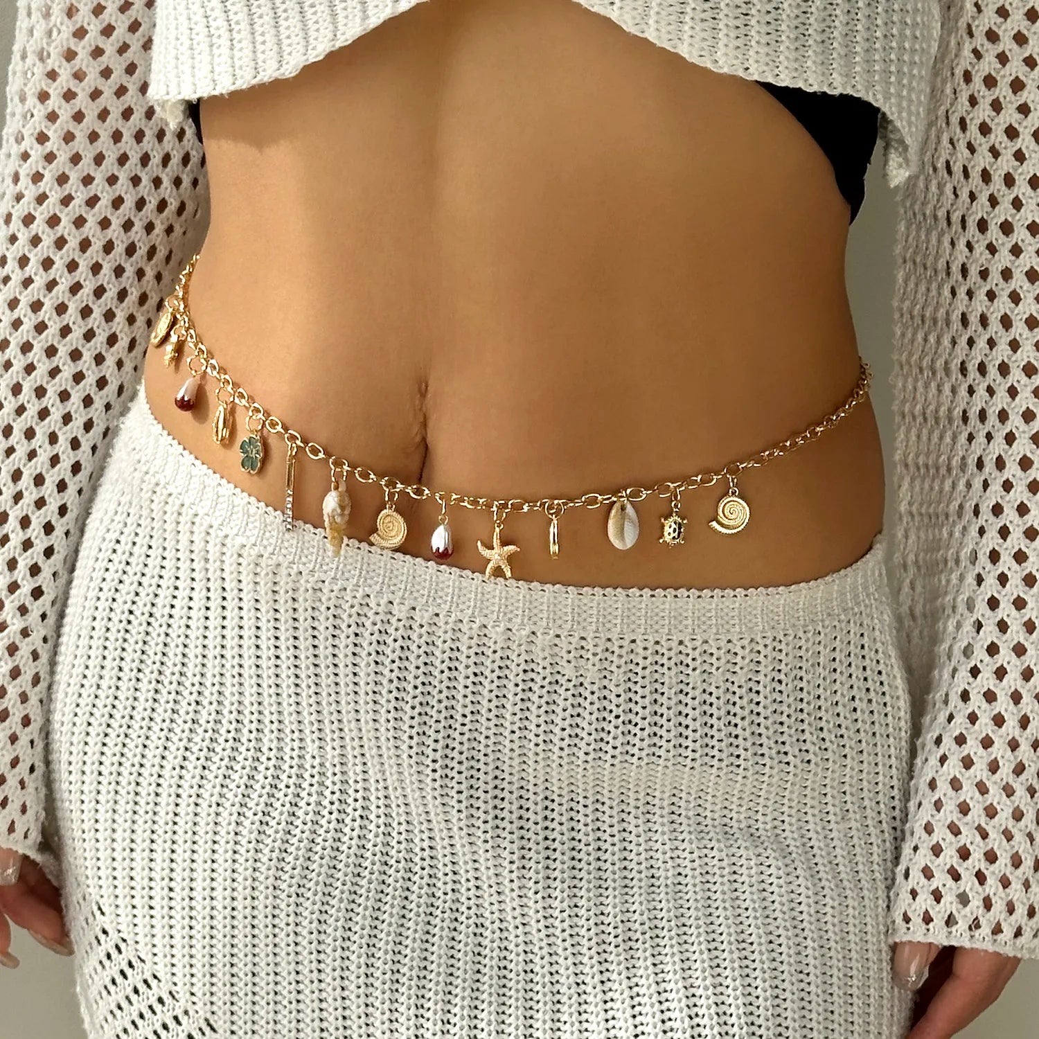 Shell Starfish Conch Body Chain - VEYAROSE