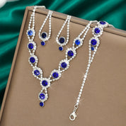 Rhinestone Colorful Jewelry Set - VEYAROSE