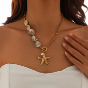 Shell Starfish Conch Necklace - VEYAROSE