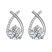 Crystal Stud Earrings - VEYAROSE