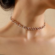 Pearl Beaded Choker Necklace - VEYAROSE