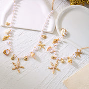 Pearl Shell Starfish Necklace - VEYAROSE
