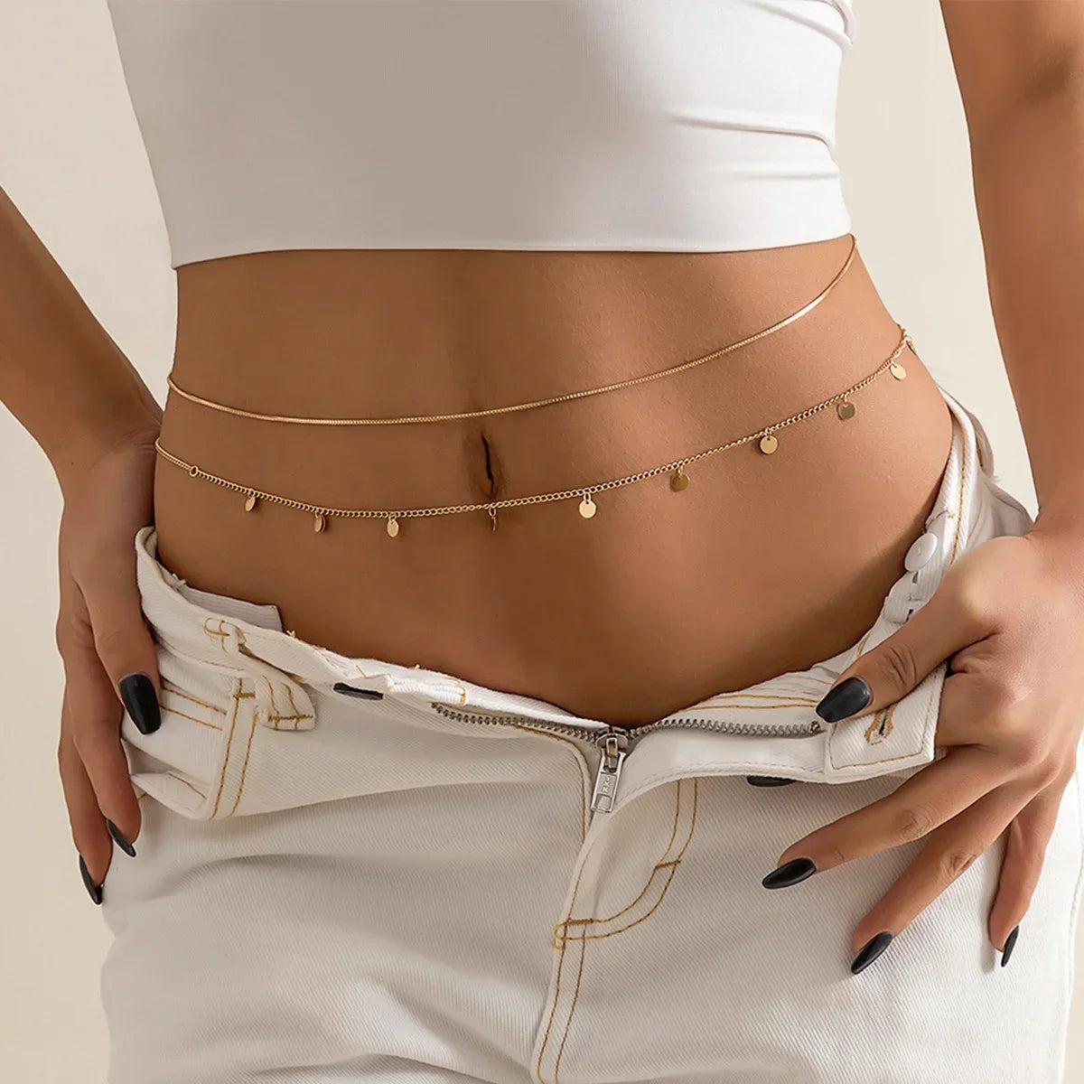 Turquoise Tassel Body Chain - VEYAROSE