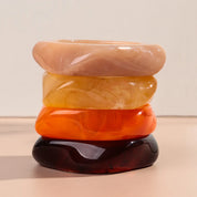 Resin Acrylic Geometric Cuff Bracelet - VEYAROSE