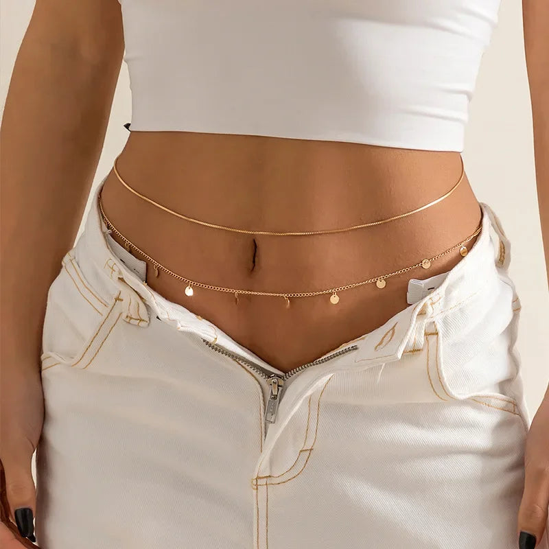 Turquoise Tassel Body Chain - VEYAROSE