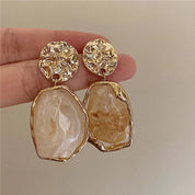 Resin Organic Stud Earrings - VEYAROSE