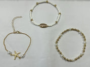 Pearl Shell Starfish Anklet - VEYAROSE