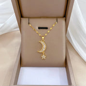 CZ Pearl Shell Choker Necklace - VEYAROSE