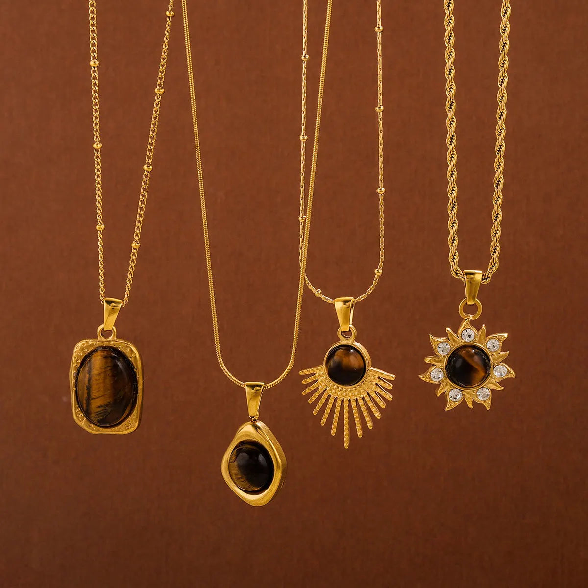 Tiger Eye Necklace - VEYAROSE