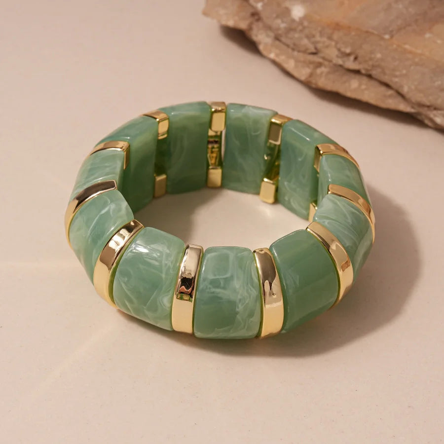 Acrylic Geometric Organic Cuff Bracelet - VEYAROSE