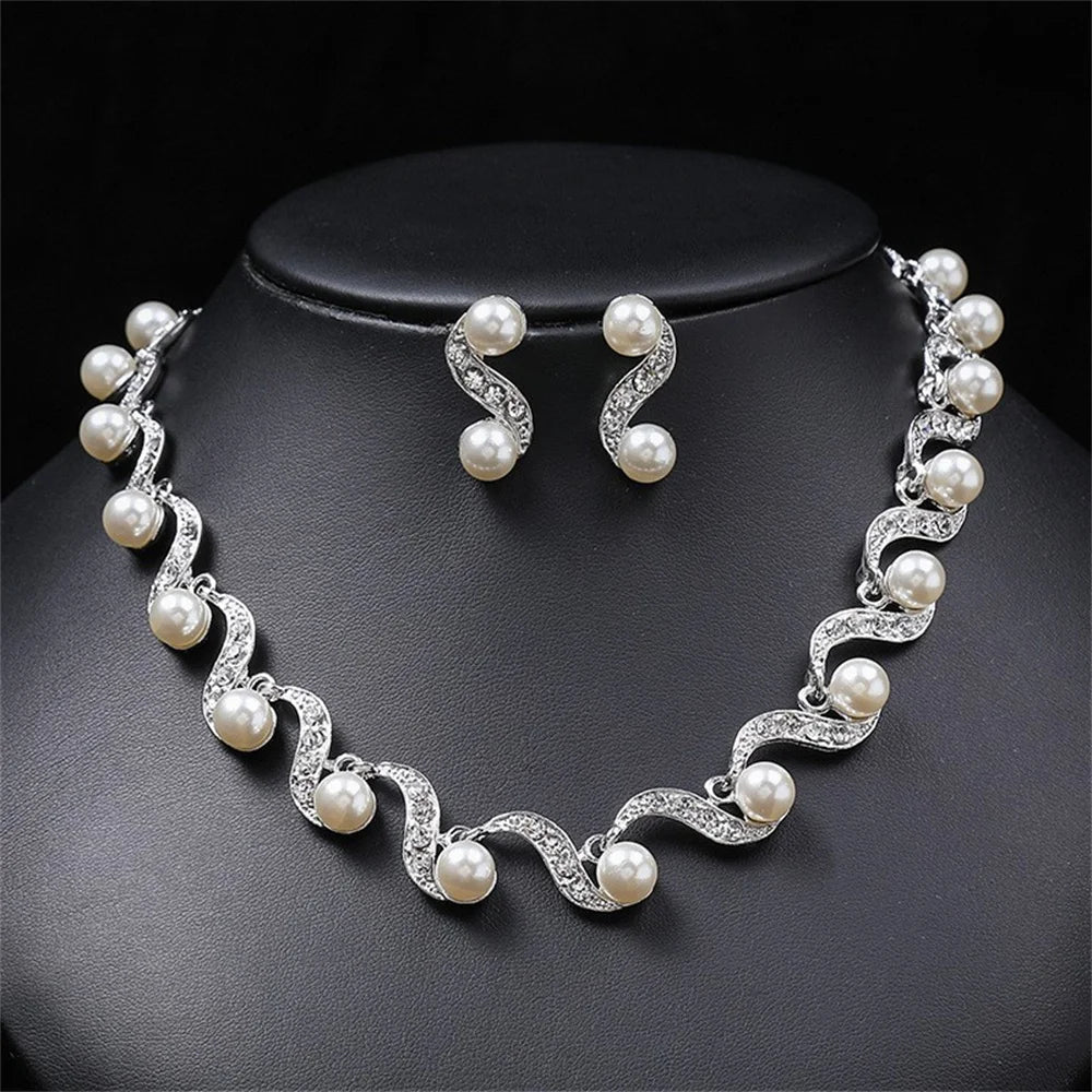 Pearl Jewelry Set - VEYAROSE