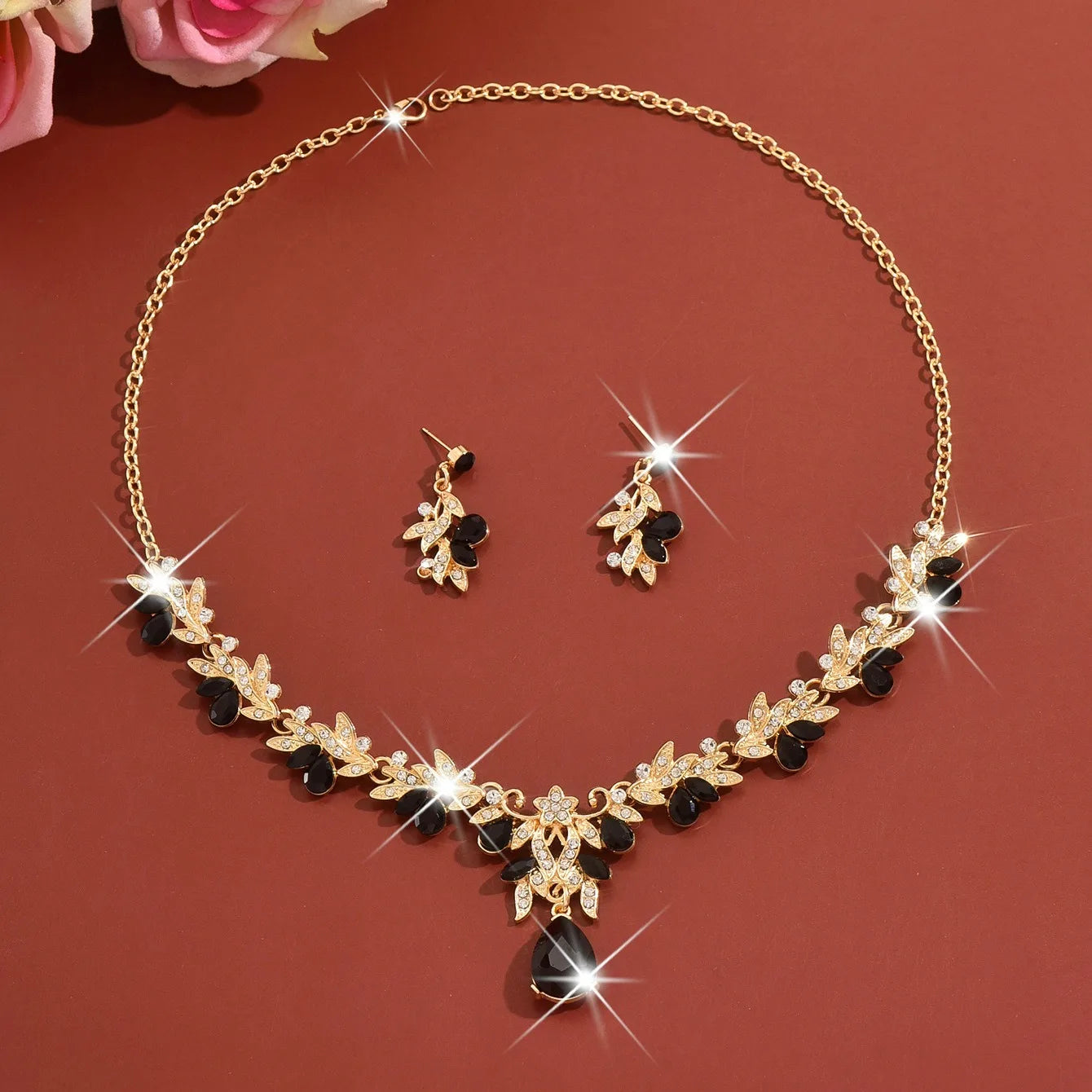 Teardrop Drop Jewelry Set - VEYAROSE