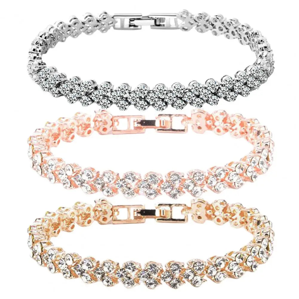 Rhinestone CZ Bangle Bracelet - VEYAROSE