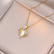 Pearl Heart Necklace - VEYAROSE