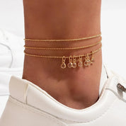 Crystal Tassel Anklet - VEYAROSE