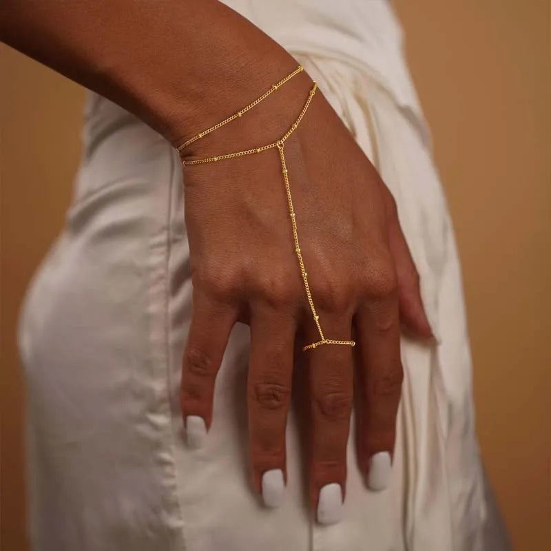 Beaded Geometric Ring - VEYAROSE