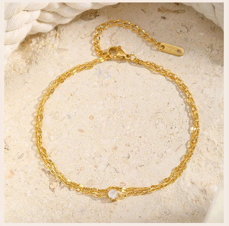 CZ Anklet - VEYAROSE